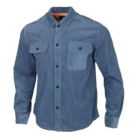 Veste chemise à enfiler, tailles asiatiques « Lakeside Blue »