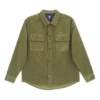 Veste chemise à enfiler, tailles asiatiques « Vert olive »