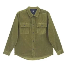 Veste chemise à enfiler, tailles asiatiques « Vert olive »