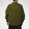 Veste chemise à enfiler, tailles asiatiques « Vert olive »