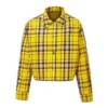 Veste chemise réversible à carreaux, tailles asiatiques « Jaune »