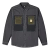 Veste chemise tissée Converse pour homme, petit logo, style rétro, couleurs contrastées, noir foncé