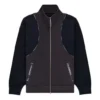 Veste à col montant avec bandes réfléchissantes, violette