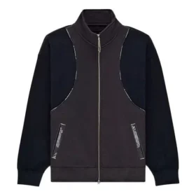 Veste à col montant avec bandes réfléchissantes, violette