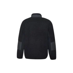 Veste à col montant Converse Splicing Stay Warm pour homme, noire