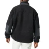 Veste à col montant Converse Splicing Stay Warm pour homme, noire
