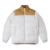 Veste color block – Tailles asiatiques « White Tan »