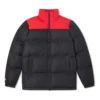 Veste Colorblock Tailles asiatiques « Noir Rouge »