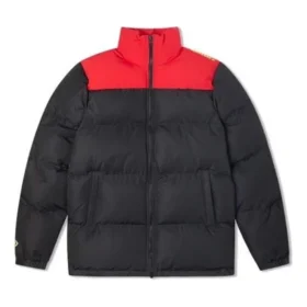 Veste Colorblock Tailles asiatiques « Noir Rouge »