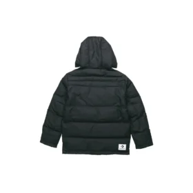 Veste Converse Outdoor pour homme avec rembourrage en duvet, noire