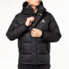 Veste Converse Outdoor pour homme avec rembourrage en duvet, noire