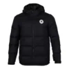 Veste courte de sport chaude à capuche en duvet, tailles asiatiques « Noir »