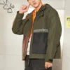 Veste courte haut de gamme, tailles asiatiques « Cargo Khaki »