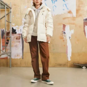 Veste courte haut de gamme, tailles asiatiques « Egret »
