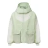 Veste d&rsquo;hiver à capuche, coupe-vent et isolante, tailles asiatiques « Teal »