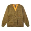 Veste décontractée Converse Retro à poches multiples pour homme, couleur verte