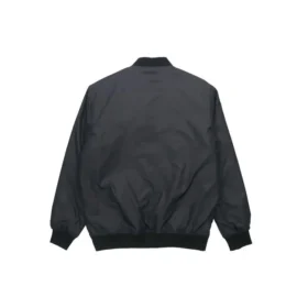 Veste de baseball Converse Aviator pour homme, tissée, coupe-vent, à fermeture éclair, noir automne