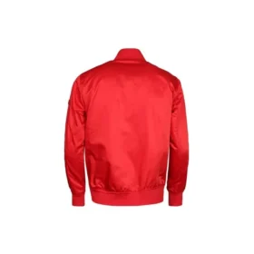 Veste de baseball décontractée à col montant, coupe asiatique, « Rouge »