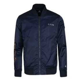 Veste de baseball décontractée à col montant, tailles asiatiques « Navy »