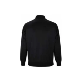 Veste de baseball décontractée à col montant, tailles asiatiques « Noir »