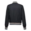 Veste de baseball, tailles asiatiques « Black White »