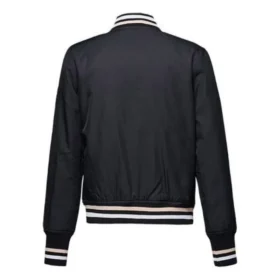 Veste de baseball, tailles asiatiques « Black White »