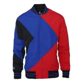 Veste de baseball, tailles asiatiques « Bleu Rouge Noir »