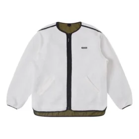 Veste de mi-saison Sherpa, tailles asiatiques « Blanc Noir »