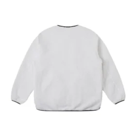 Veste de mi-saison Sherpa, tailles asiatiques « Blanc Noir »