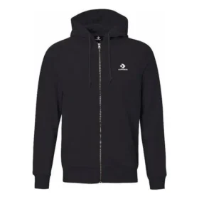 Veste de sport décontractée et respirante Converse pour homme, noire