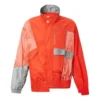 Veste de sport décontractée pour homme Converse x Feng Chen Wang, coupe croisée et couleurs contrastées, orange