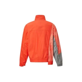 Veste de sport décontractée pour homme Converse x Feng Chen Wang, coupe croisée et couleurs contrastées, orange