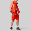 Veste de sport décontractée pour homme Converse x Feng Chen Wang, coupe croisée et couleurs contrastées, orange