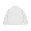 Veste de sport à revers avec logo de la série Nouvel An, blanc crème