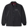 Veste de sport à revers avec logo imprimé de la série Nouvel An, noir foncé