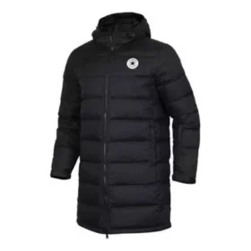 Veste en duvet à capuche épaisse, thermique et coupe-vent pour les loisirs sportifs, tailles asiatiques « Noir »