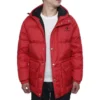Veste en duvet, tailles asiatiques « Rouge »