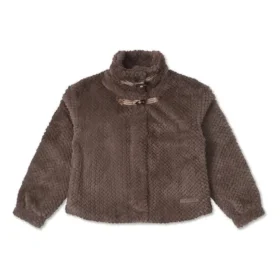 Veste en fourrure YOTD, tailles asiatiques « Marron »