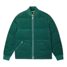 Veste en velours côtelé, tailles asiatiques « Vert »