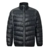 Veste légère à col montant – Tailles asiatiques « Noir »