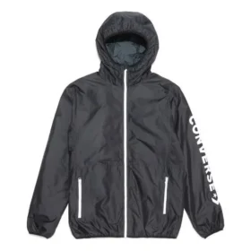 Veste légère coupe-vent Wordmark, tailles asiatiques « Noir »