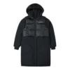 Veste longue convertible, tailles asiatiques « Noir »