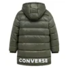 Veste longue, tailles asiatiques « Olive Green »