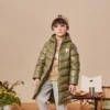 Veste longue, tailles asiatiques « Olive Green »