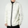Veste à manches longues avec poches tissées, tailles asiatiques « Blanc »