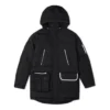 Veste mi-longue en duvet, tailles asiatiques « Noir »