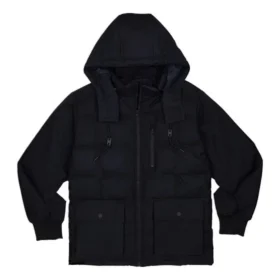 Veste mi-longue en duvet, tailles asiatiques « Noir »