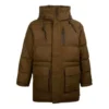 Veste mi-longue en duvet, tailles asiatiques « Vert olive »