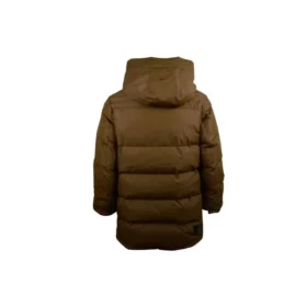 Veste mi-longue en duvet, tailles asiatiques « Vert olive »