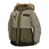 Veste mi-longue haut de gamme, tailles asiatiques « Army Green »